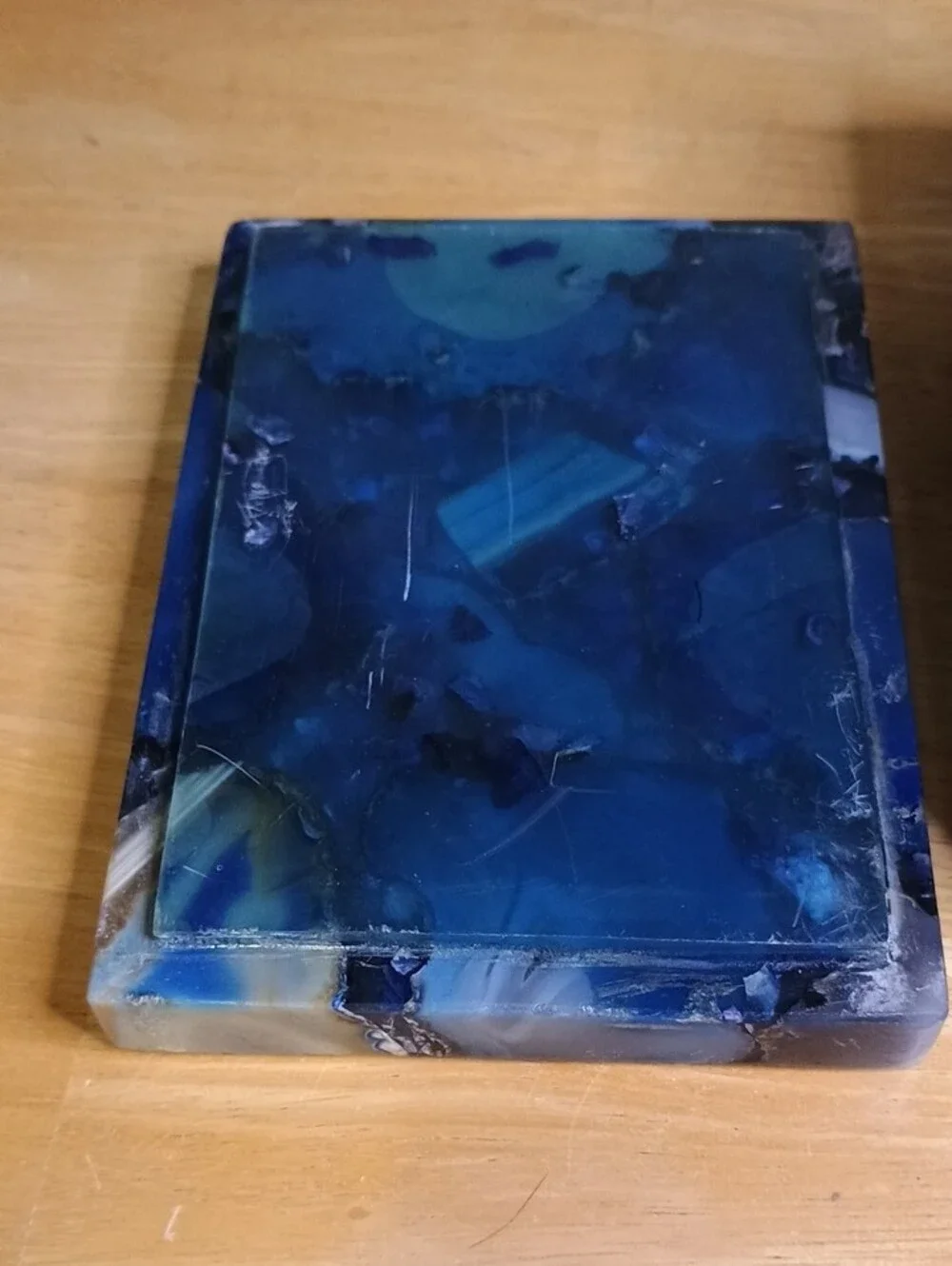Blue Agate Decorative Trinket/Jewelry Box